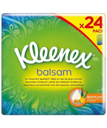 Kleenex Balsam Pocket Tissues (24 x 9 Tissues) 8 Pieces 192 Pieces (Pack of 1)