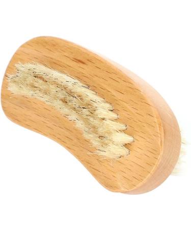 Demeras Wooden Foot 9x5x5 natura Beech Double Sided Nail Brush Remove Dead Skin Cutin Nail Brush Manicure Tool - Buy Online on SooperMarket.com