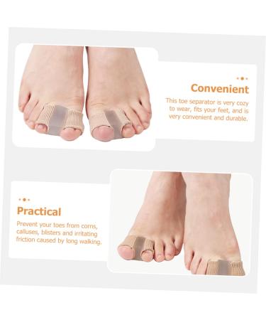 KALLORY 4pcs Toe Stretcher & Separator Set - Foot Protectors for Hammer Toe, Straightener Brace - Adjustable 6X3.2CM, Assorted Color - Buy Online on SooperMarket.com
