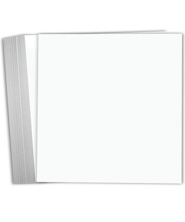 Hamilco White Cardstock Scrapbook Paper 12x12 Heavy Weight 100 lb Cover Card stock 25 Pack
