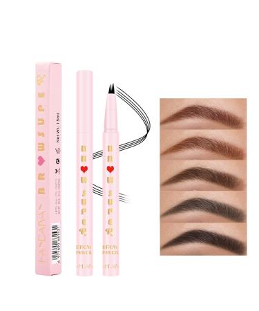 Micro 4 Point Eyebrow Pen - Ultra-Fine Waterproof Brow Tint Sweat-Resistant & Long-Lasting High Pigment Eyebrow Pencil (5#) | International Shipping Available - Buy Online on SooperMarket.com