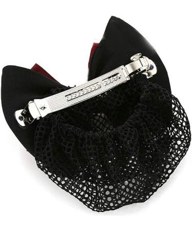 Women Hair Clip Hair Bun Cover Barrettes Net Snood Hairnet Lace Bow Decor Hair Clip Hairnet - Buy Online on SooperMarket.com