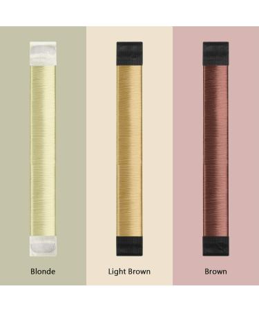 Magic Hair Bun Maker Fast & Easy Donut Bun Maker DIY French Twist Bun Shaper for Girls Women (Blonde Light Brown Brown) - Buy Online on SooperMarket.com
