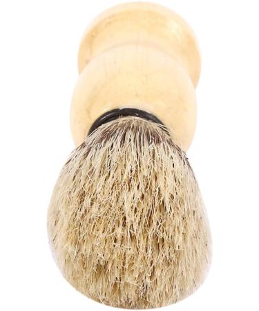 Premium Shaving Brush for Men | Wooden Handle Razor Brush | Facial Hair Grooming Tool | Ideal for Home & Salon Use - Buy Online on SooperMarket.com