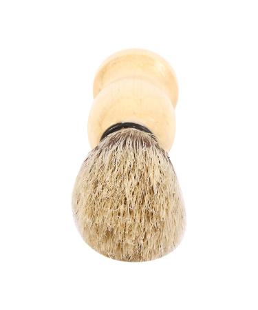 Premium Wooden Razor Brush for Men | Hairdressing & Facial Cleaning | Travel-Friendly Beard Grooming Tools - Buy Online on SooperMarket.com