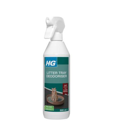 HG Cat Litter Deodorant Natural Cat Litter Deodorizer Spray for Cat Litter Trays Pet Friendly Cat Litter Freshener Effective Cat Urine Odour Remover for Cat Litter Box - 500ml