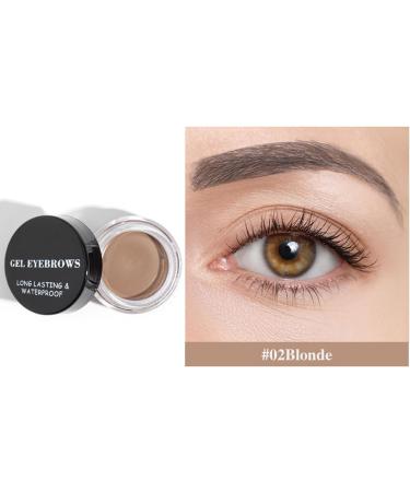 Colorful eyebrow cream waterproof three-dimensional stereotypes above the color eyebrows (02) - Buy Online on SooperMarket.com