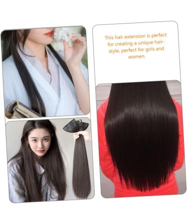 ABOOFAN Piece Long Straight Hair Wig Womens Wigs Clip in Extensions Wigs for Women Natural Wig Black Wig Long Straight Hair Extensions Hair Accessories Miss Cosplay High Temperature Wire 60X15CM Black - Buy Online on SooperMarket.com