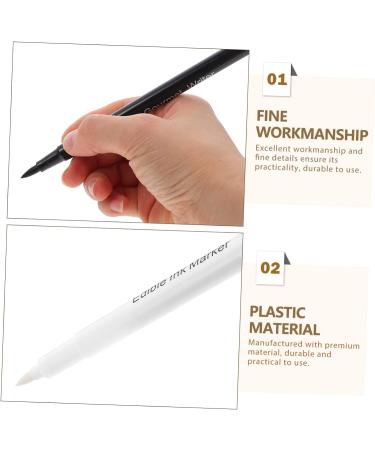 IMIKEYA 2pcs Can Be Food Coloring Pen Baking Pencil Edible Food Markers Black Pens Red Pencils Marking Pen White Edible Marker Coloured Icing Pens Cookie Biscuit Plastic Bicuspid 16.6X1X1CM Black White - Buy Online on SooperMarket.com