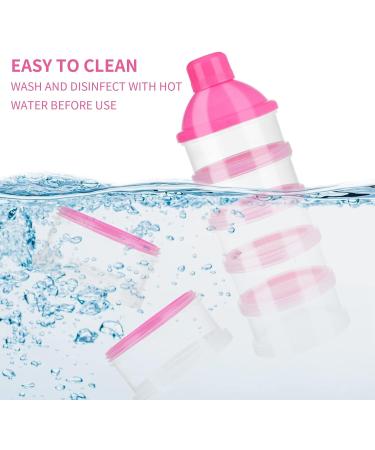XINRUI 2pcs Portable Infant Baby Milk Powder Dispenser - 5 Layers, 100ml Per Layer - Buy Online on SooperMarket.com