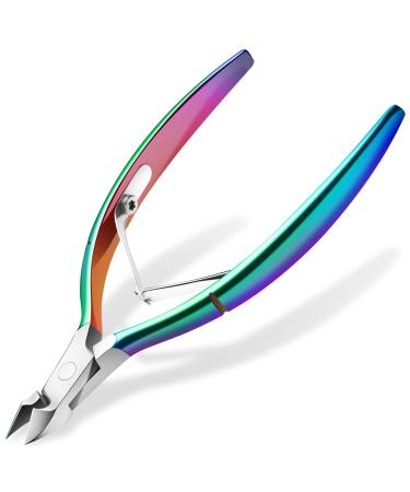 Cuticle Trimmer Cuticle Cutter Nippers Clippers - Ejiubas Cuticle Remover Tool Professional Stainless Steel Cuticle Scissors Manicure Pedicure Tool for Fingernails Not Include Cuticle Pusher Christmas 1-chameleon