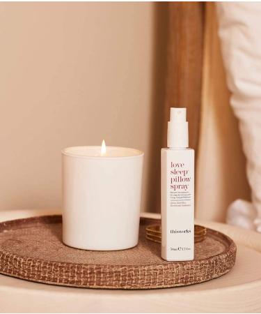 This Works Love Sleep Candle 220g - Aromatherapy Candle with Ylang Ylang, Patchouli & Frankincense - 40hr Burn Time, Luxury Scented Candle - Buy Online on SooperMarket.com