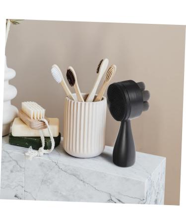 Gogogmee Face Brush Cleaning Tool Skin Care Brush Facial Scrubber Brush Soft Bristle Facial Brush Facial Brush Cleansing Brush Cleaner Face Wash Tool Handheld Face Cleaning Brush 12.50X5.00X5.00CM Black - Buy Online on SooperMarket.com