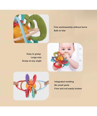 Baby Teething Toy Plastic Cement Baby Teether Teethers Baby Sensory Toys Ball for Children Infant - Buy Online on SooperMarket.com