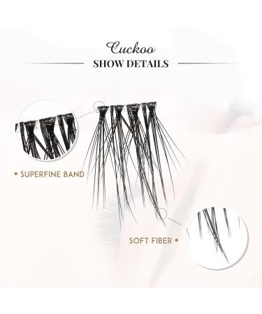 Cuckoo DIY Eyelash Extension Kit - 100 Clusters Volume Lashes Set for 3D Effect - Glue Bonded Individual False Eyelashes for Natural Look - Buy Online on SooperMarket.com
