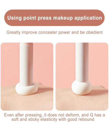 Veeteah Mushroom Head Brush - Mushroom Makeup Sponge Puff - Brightening Concealer Brush Nose Contour Puff Applicator Concealer Brush for Face Women Nose - Buy Online on SooperMarket.com