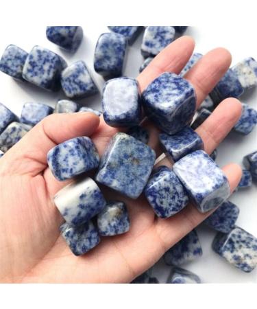 Beautiful 100g Natural Cubed Blue Sodalite Rolling Stone Crystal Gemstone ERTEYIN - Buy Online on SooperMarket.com