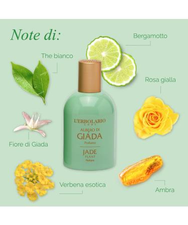 L'Erbolario Jade Plant - Notes Of Bergamot Jade Flower And Lemon - Floral Fragrance For Women - Reflects Radiance - Offers Charm And Positive Energy - Long Lasting Wear - 1.6 Oz EDP Spray - Buy Online on SooperMarket.com