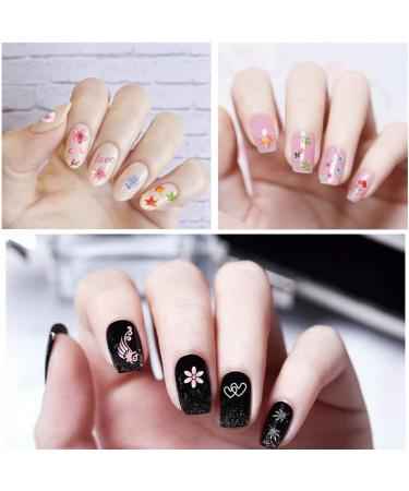 50 Leaves 3D Design Nail Stickers | Self-Adhesive 3D Nail Art for DIY | Perfect for Manicure Phone Cases & Gifts - Buy Online on SooperMarket.com