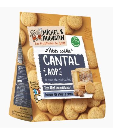 Michel Et Augustin Cantal Cheese Salty Shortbread 100g - Pack of 3