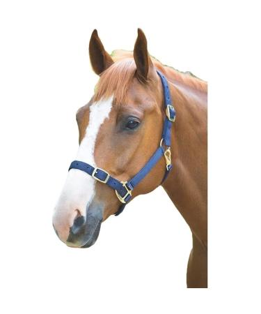 Shires Adjustable Pony/Horse Headcollar - Black Full Navy Full