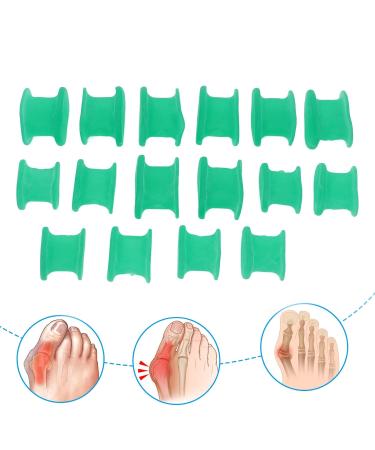 ANGGREK Gel Toe Spacer Set - 8 Pairs Silicone Toe Separator for Bunion Straightening and Toe Alignment - Hallux Valgus Corrector for Overlapping Toes - Buy Online on SooperMarket.com
