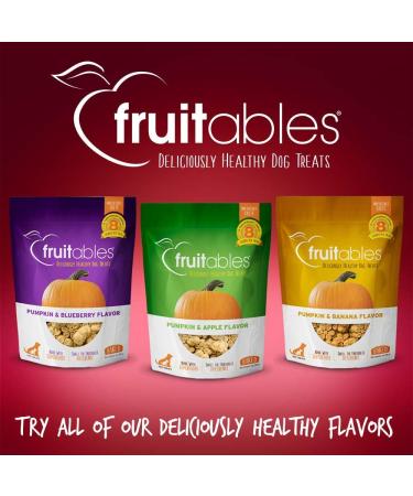 Fruitables Pumpkin & Bacon Apple Dog Treats | Healthy Low-Calorie, Wheat-Free | 7oz Pack - Buy Online on SooperMarket.com