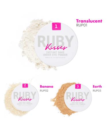 Ruby Kisses Vegan Cruelty-Free Undereye Powder for Brightening Eyes - Translucent Powder for Smudge-Free Makeup - Buy Online on SooperMarket.com