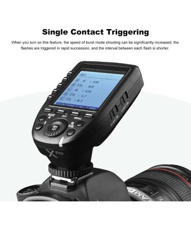 Godox XPro-C E-TTL 2.4G Wireless Flash Trigger for Canon Cameras | High-Speed Sync, 1/8000s | 11 Functions, 16 Groups, 32 Channels - Buy Online on SooperMarket.com