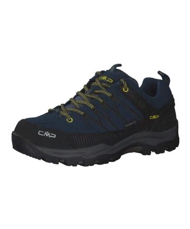 CMP Rigel Boys Trekking & Hiking Shoes 38 EU Blue Ink Yellow