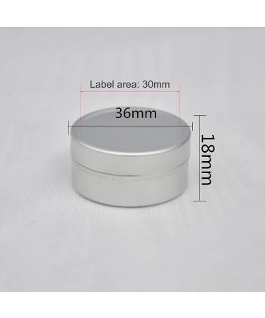 Zeoabsy 12-Pack 10ml Silver Aluminum Round Doses - Empty Tin Cans with Plastic Lid for DIY Ointments Cosmetics Candles & Shaving Soap - Buy Online on SooperMarket.com
