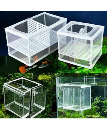 2 Pcs Nylon Mesh Aquarium Fish Fry Hatchery Isolation Box with Board - Buy Online on SooperMarket.com
