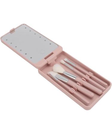 Huairdum Makeup Brush Set with Mirror LED Makeup Brush Box with Mirror for Home for Travel - Buy Online on SooperMarket.com