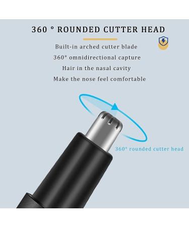 USB Rechargeable Nose Hair Trimmer & Electric Eyebrow Remover - 360 Rounded Cutter Perfect for Travel & Easy Grooming - Buy Online on SooperMarket.com
