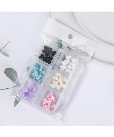 30 3D Nail Art Decorations 3D Bows Nail Colorful Bowknot Nail Accessories For Nail Art Designs DIY Crafting Bows Nail - Buy Online on SooperMarket.com