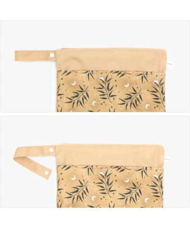 Muslong Diaper Bag Wetbag Set - 3 Reusable Wet Bags for Cloth Diapers & On-the-Go Essentials (Green & Sun) - Perfect for Babies & Dirty Clothes - Buy Online on SooperMarket.com
