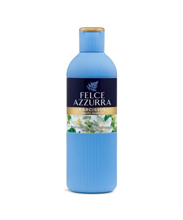 Felce Azzurra Narcissus - Beauty Essence Body Wash - Contains Vanilla Flowers And Patchouli - Leaves Skin Feeling Soft And Intensely Perfumed - Features Notes Of Orange  Jasmine And Vanilla - 22 Oz
