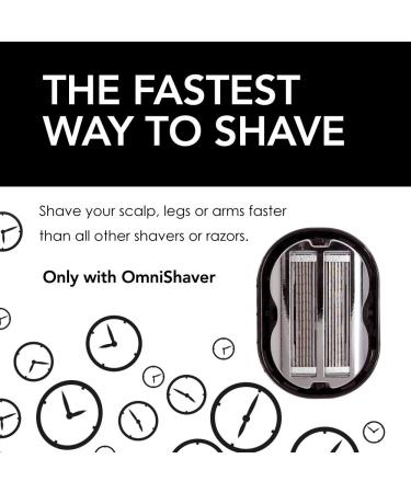 Deluxe Omnishaver Kit - Fastest Head Legs & Body Shaving | Eco-Friendly Alternative to Disposable Razors | Self-Cleaning with Shave Butter & Replacement Cartridge - Buy Online on SooperMarket.com
