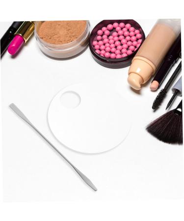 2 Sets Makeup Palette Tools | Acrylic & Metal Blending Palette for Foundation & Pigment Mixing International Shipping Available - Buy Online on SooperMarket.com