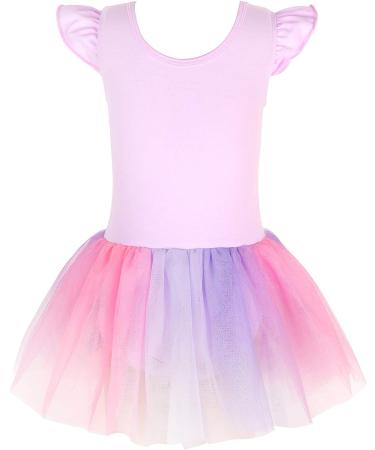Girls Unicorn Ballet Leotard with Tutu | Purple Unicorn Dance Dress 4-5T - Buy Online on SooperMarket.com