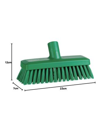 Vikan Compact Wall/Deck Scrub - Hard - Green - Buy Online on SooperMarket.com