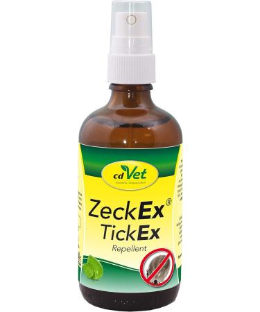 CDVET ZECKEX tick defense spray 100 ml - immediate protection with long -term effect for humans and animals natural tick remedies without synthetic additives dermatologically tested 100 ml (1 Pack)