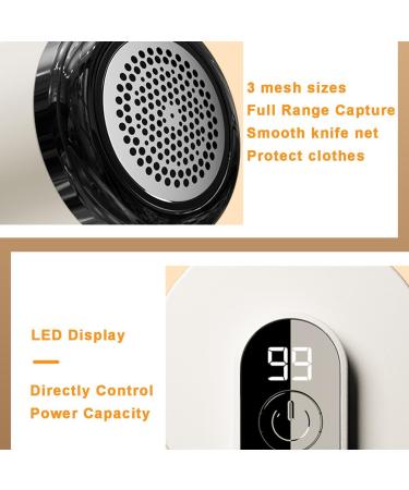 Rechargeable Fuzz Remover & Fabric Shaver - Electric Lint Remover with 6 Leaf Blades for Clothing Sweaters & Furniture - Purple Trimmer for Pilling - Buy Online on SooperMarket.com