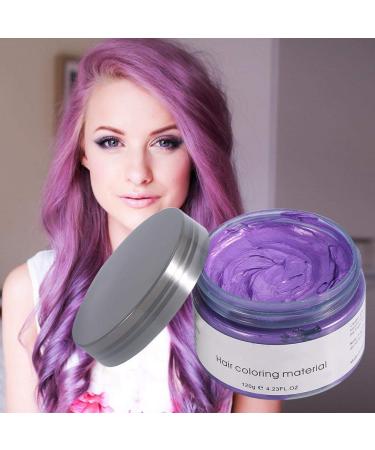 Filfeel Hair Color Wax 120g - Unisex Disposable Dye Ointment for DIY Hair Styling - Perfect for Halloween & Cosplay (Violet) - Buy Online on SooperMarket.com