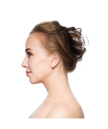 4 Pack Octopus Hair Clips for Thick Long Hair - No Slip Grip (Clear, 8.5 cm) - Buy Online on SooperMarket.com