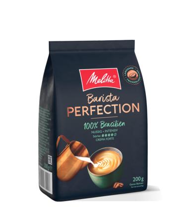 Melitta Barista Perfection Tasting size 100% brazil entire coffee beans 200g uncomfortable single-original coffee 100% arabica beans slow drum roasting crema forte strength 4 brazil 200 g (1 Pack)