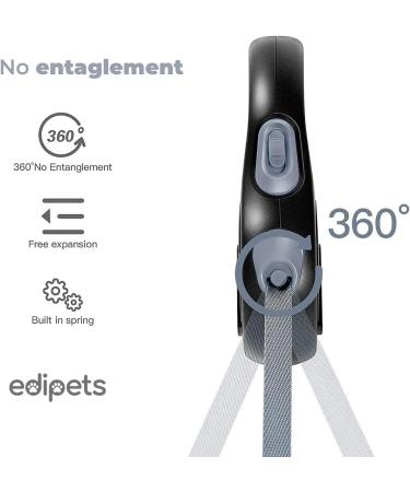 Edipets 5m Retractable Dog Leash - Flexible Extendable Leash for Dogs up to 20kg | Comfortable Walks with Inserable Design - Buy Online on SooperMarket.com