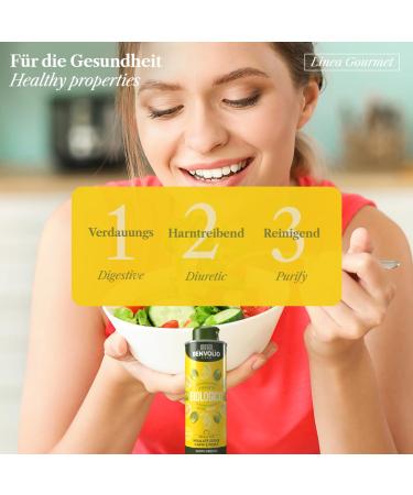 Benvolio Bio Lemon Oil 250ml - Cold Pressed Olive Oil with Real Lemon - Perfect for Salads Meat & Fish - 100% Natural Rich in Vitamins E & C - Buy Online on SooperMarket.com