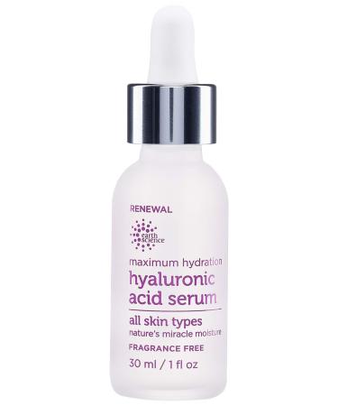 EARTH SCIENCE - Maximum Hydration Hyaluronic Acid Serum for Moisturizing & Anti-Aging (1 oz.)