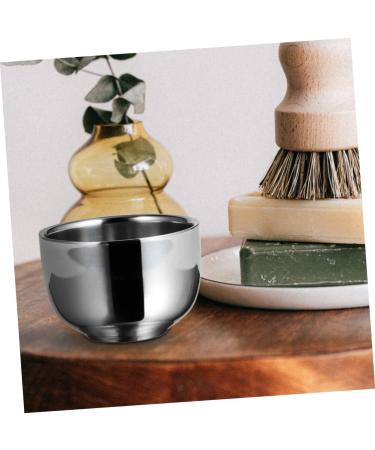 Angoily 2 STK Stainless Steel Impact Bowl for Hairdressers | Durable Double-Layer Shaving Cup & Mixing Container | Metal Stirring Bowls for Beard Care | 7.3x5cm - Buy Online on SooperMarket.com